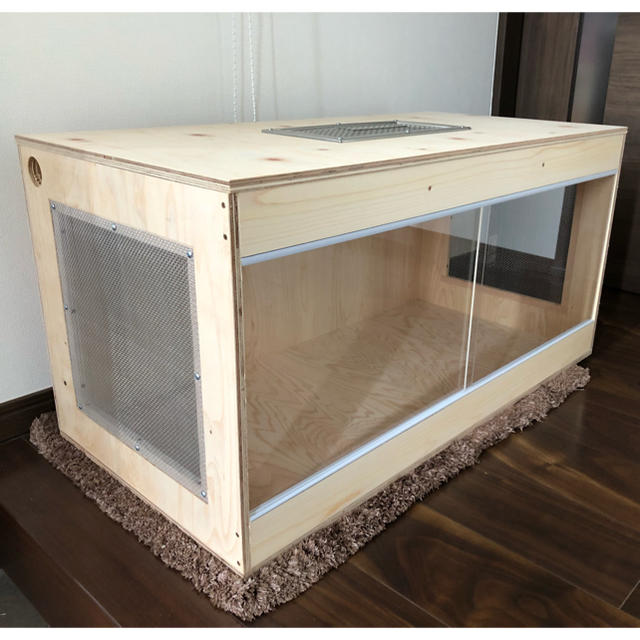 オーダーメイド 爬虫類用木製ケージ 強固な爬虫類「引き出しケージ」90