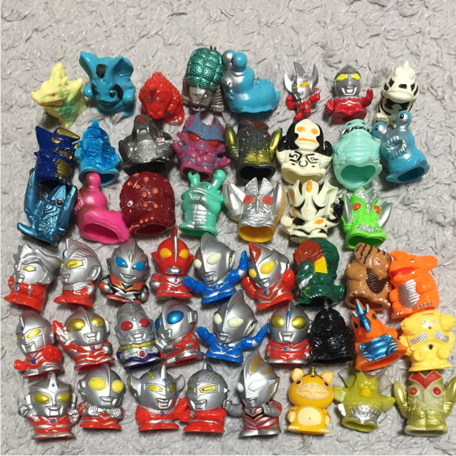 激レア!! ウルトラマン指人形クリアver.5体セット ウルトラマン指人形