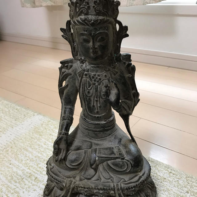 仏像 大明宣徳 中国古美術 中国仏教美術 古黄銅 観音像 仏像 大明