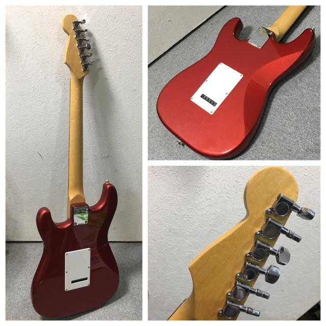 たぁ様】BUSKER'S アーム付き エレキギター 赤 整備済み 島村楽器 たぁ