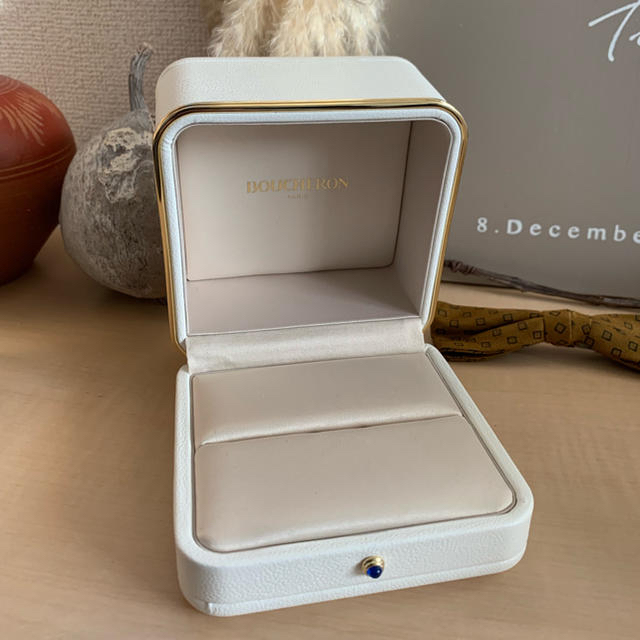 Boucheronリングケース、ポーチ付き(ケースポーチのみ、リング付属なし