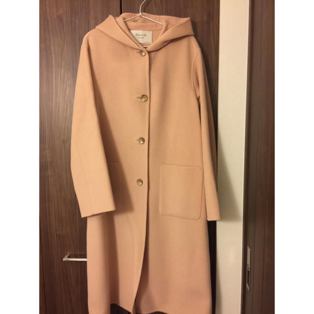 美品] Spick&Spanハミルトンウールフーデッドロングコート ハミルトン