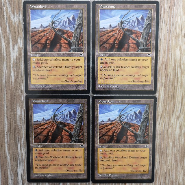 MTG 不毛の大地 Wasteland [TMP] 英語版4枚セット 不毛の大地 英語 4枚
