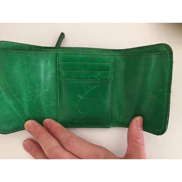 CABANE de ZUCCA】 ボストンバッグ 2wayショルダー 緑色