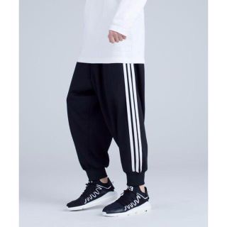 Y-3 黒 サルエルパンツ ホワイトストライプ PANTS│1page｜通常価格と