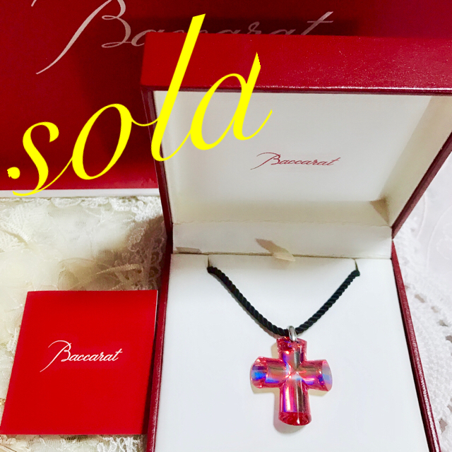 美品】Baccarat バカラ エデン クロスペンダント イリゼクリア 十字架