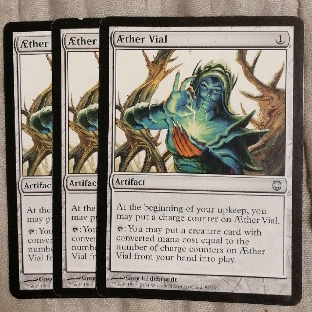 霊気の薬瓶 MTG 英語 4枚セット 霊気の薬瓶/AEther Vial DST英語foil4