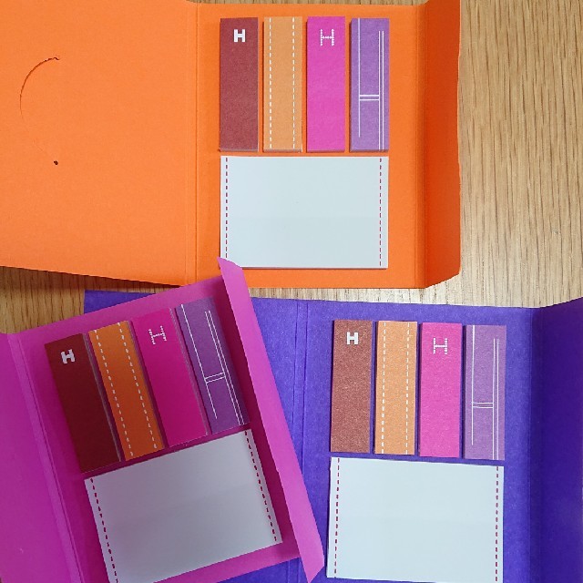 HERMES - HERMES エルメス 付箋 ポストイット 三色セット 【ショップ