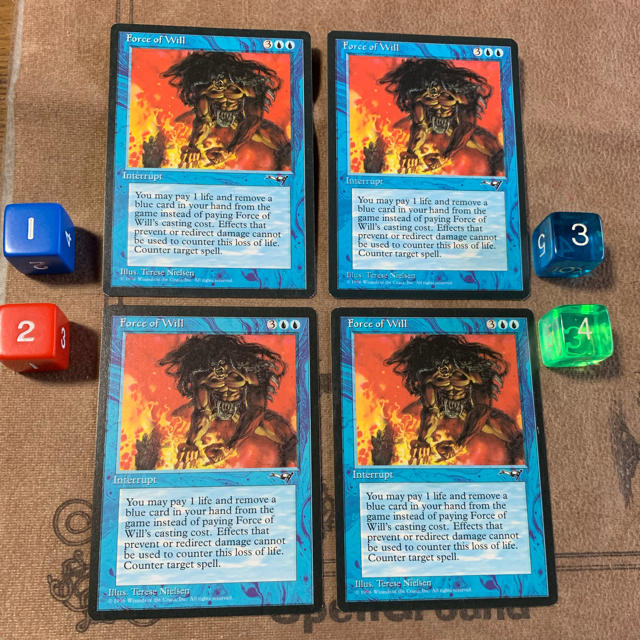 MTG 英語版 Force of Will/意志の力 4枚セット