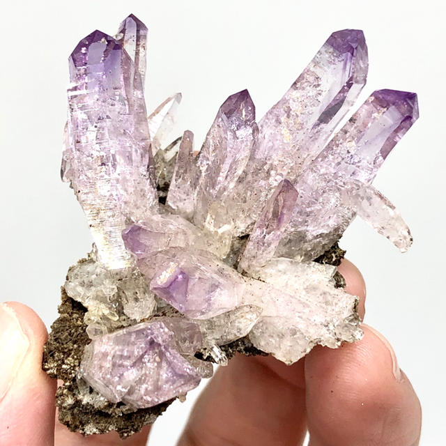 ベラクルスアメジスト 鉱石 鉱物 ミネラル 標本 原石 母岩付き ④ 楽天