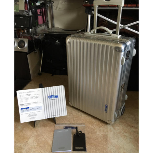 廃盤 青ロゴ RIMOWAクラシックフライト2輪 キャリーケース 32ℓ 廃盤 青