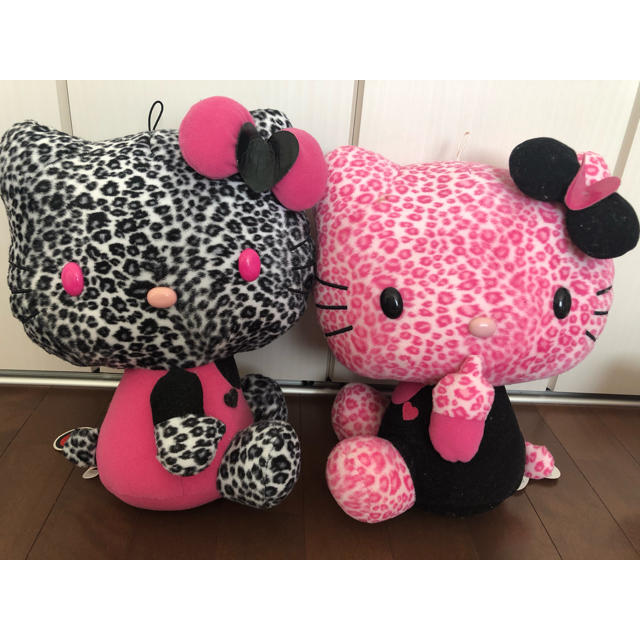 キティちゃん 着ぐるみ ヒョウ柄 ハローキティ 平成レトロ ぬいぐるみ