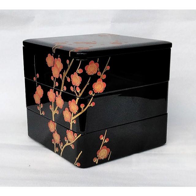 津軽塗 三段重箱 高級漆器 津軽塗 重箱 (三重＋二重 / 保管外