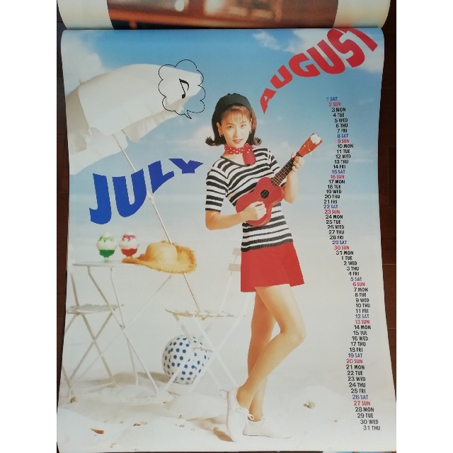 森高千里 ポスター 黒ラメ衣装