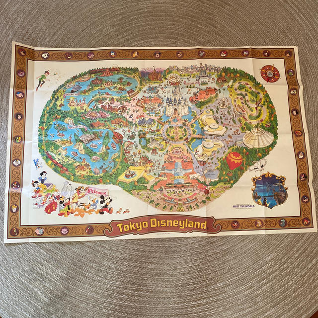 Disney - 東京ディズニーランド開園当時園内マップポスターの通販 by