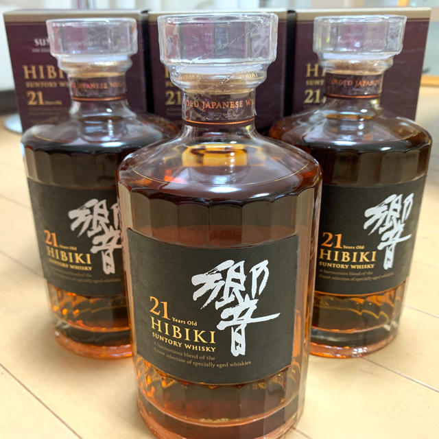 響21年 未開栓 新品 3本まとめ 箱付き サントリーウイスキー