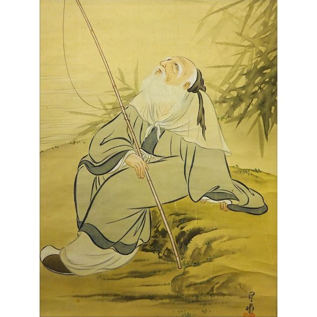 日本画太巻仕立て掛軸直筆画 日本画太巻仕立て掛軸直筆画 日本画太巻