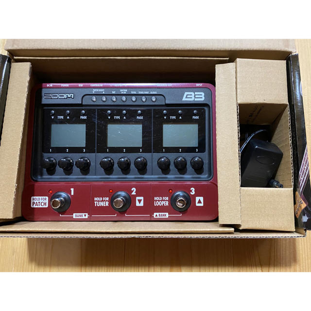 zoom B3 ベースマルチエフェクター 箱付き B3 Bass Effects & Amp