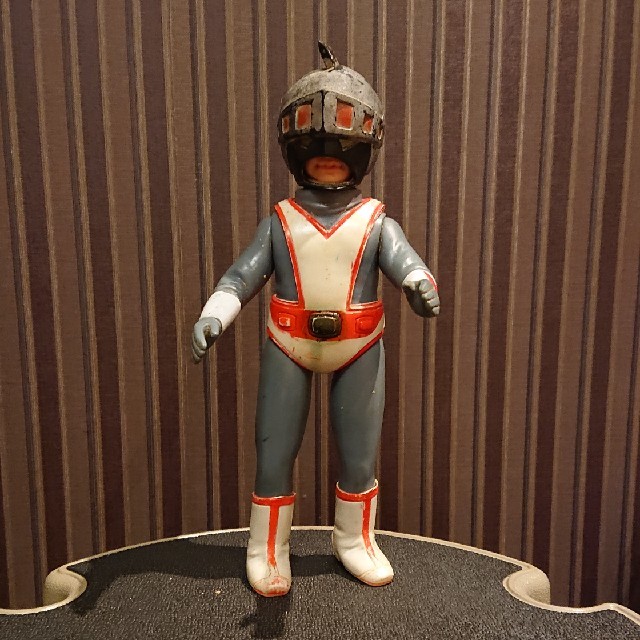 シルバー仮面 ソフビ 当時もの 版権あり ◇フィギュア