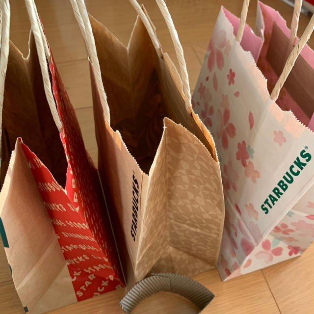 Starbucks Coffee - スタバのショッパー(紙袋)3種類とスリーブの通販