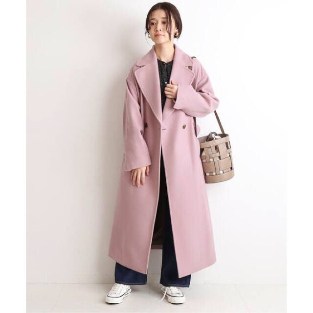 SLOBE IENA - SLOBE IENA SUPER100メルトン ビックラペルコート未使用