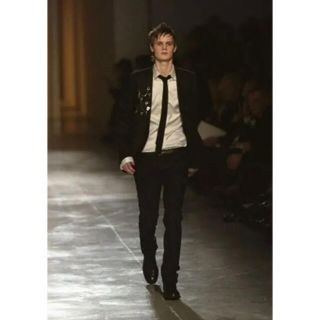 DIOR HOMME 07AW エディスリマン期 ウール アームウォーマー 黒 エディ