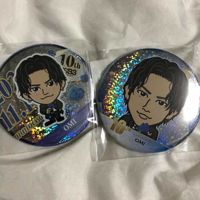 登坂広臣 75mm 缶バッチ 登坂広臣 75mm 缶バッチ 白ラブ