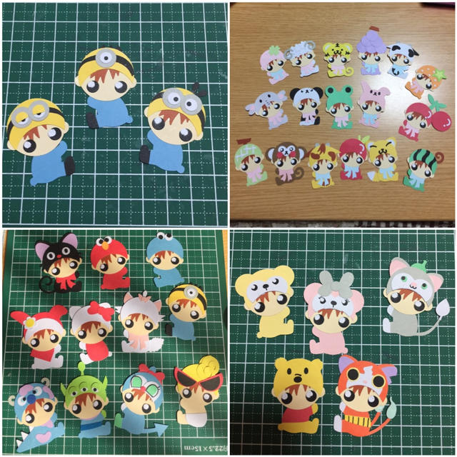 アルバム飾り動物サンプルダイカットクラフトパンチ卒園アルバム