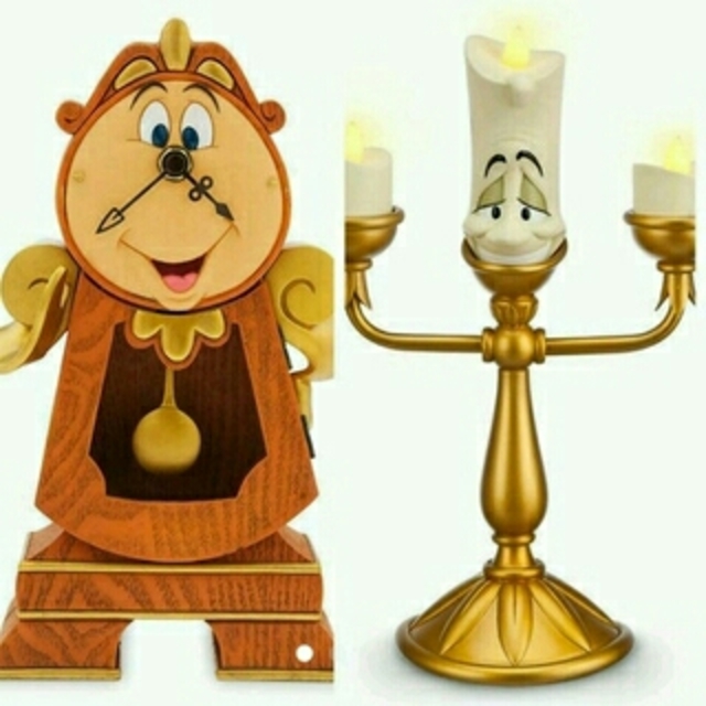 希少☆新品未使用 美女と野獣 ルミエール コグスワース 時計 ライト