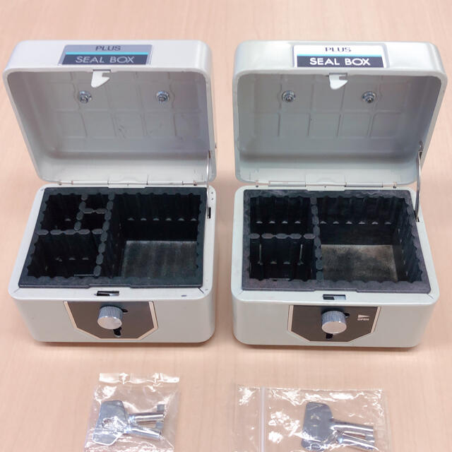 PLUS(プラス) プラス スチール印箱 印鑑ケース エルグレー 豆 科目印