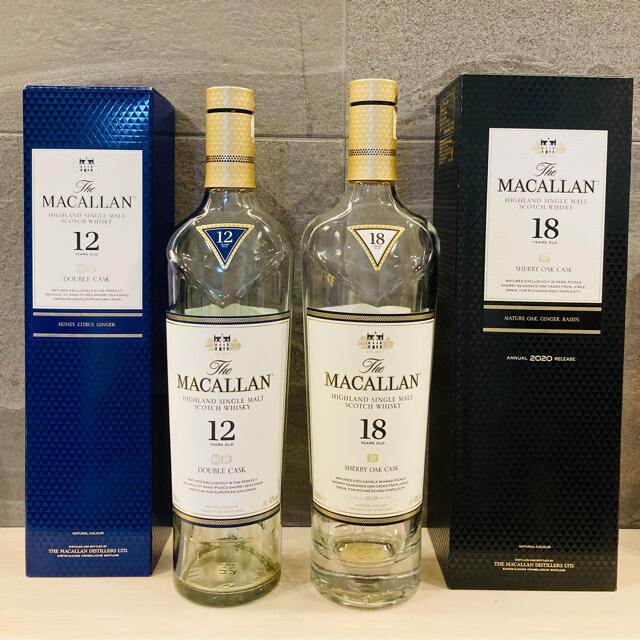 マッカラン18年 空瓶 山崎18年とマッカラン18年 山崎18年 ザ