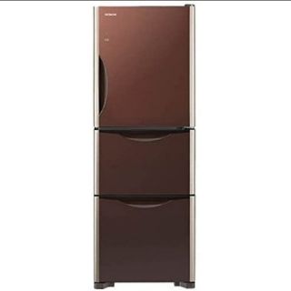 家具 生活家電 HITACHI 6ドア冷蔵庫 ブラウン