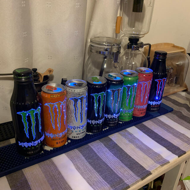 モンスター 空き缶 インテリアライト クリスマスにもの通販 by ゆず