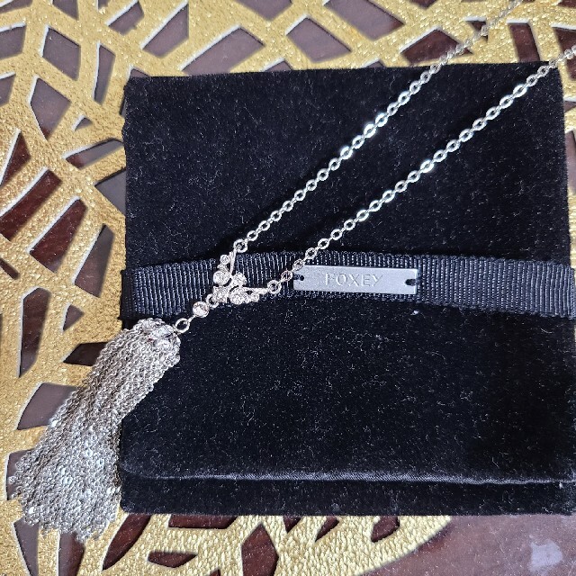 FOXEY - フォクシー☆ラインストーンネックレス☆32000円お品の通販 by
