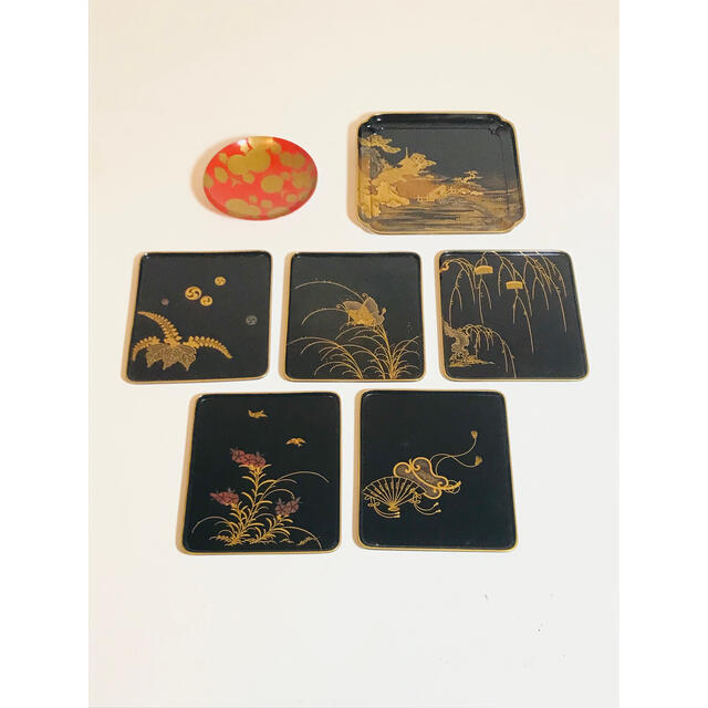 江戸期】 時代物 大名道具 時代蒔絵 金蒔絵 野弁当 重箱 共箱付きの