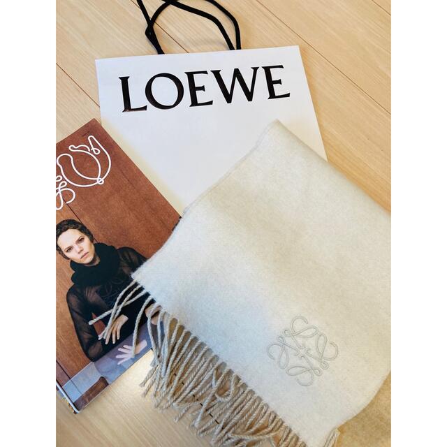 LOEWE バイカラー スカーフ（ウール&カシミヤ） ロエベ LOEWE バイ