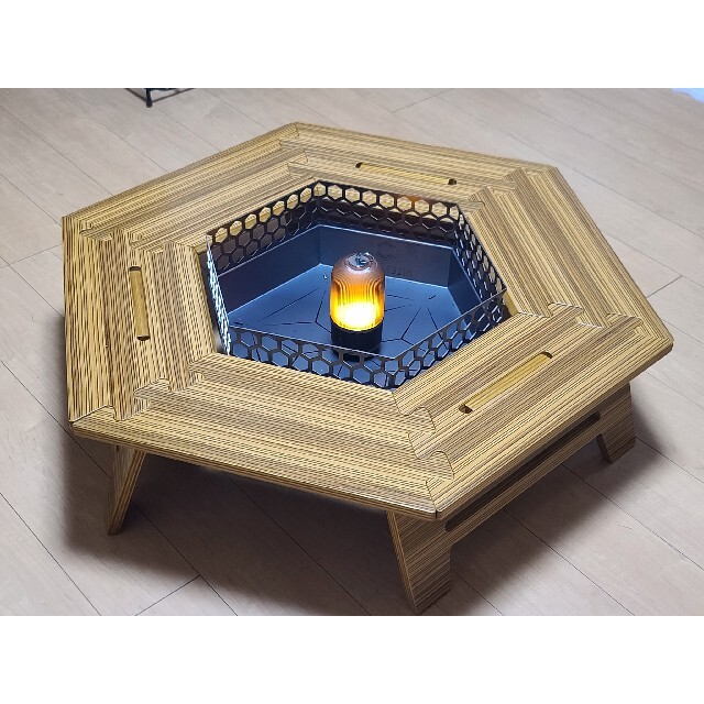 TheArth WARUしま次郎 ヘキサテーブル オプション加工品 しま次郎