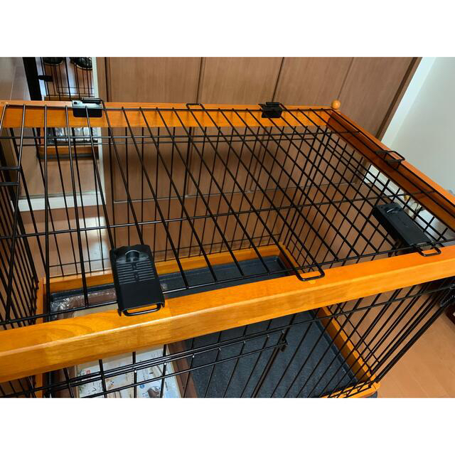 ☆美品☆新品トイレおまけ付☆クーアンドリク 木製ペットケージ90