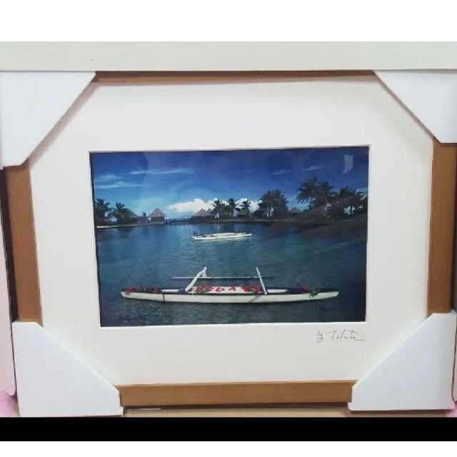 お値下げ写真家立木義浩フォト 海の風景 印刷作品 フレーム付き お値下げ