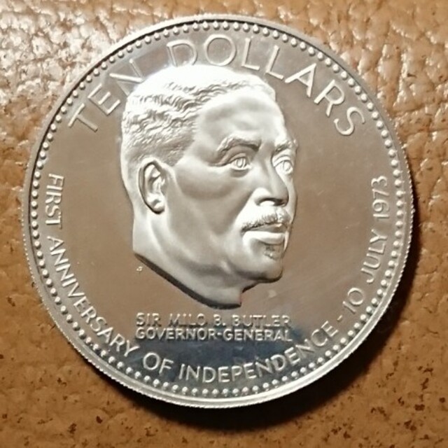 1974年)英連邦加盟国 バハマ 1974年 独立1周年記念 10ドル大型