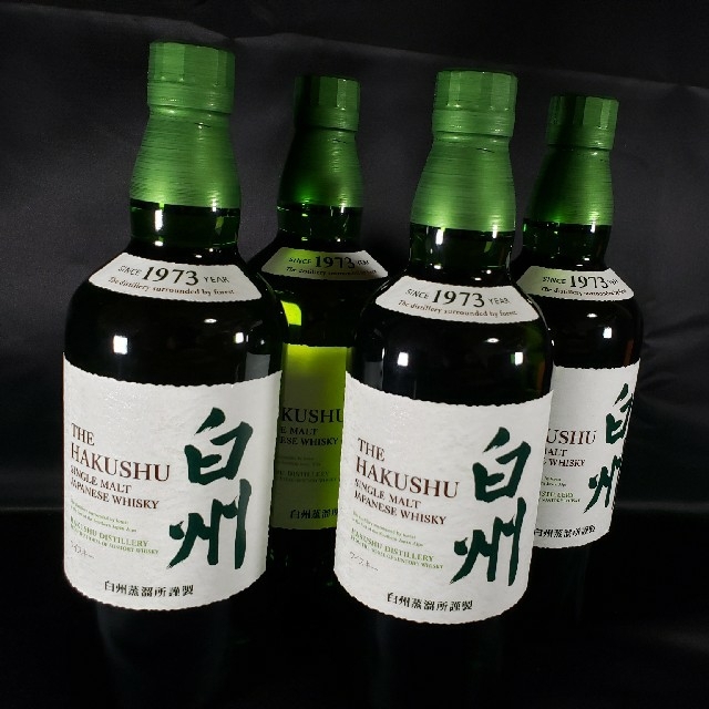 サントリー 白州 シングルモルト 未開封 4本セット 山崎 竹鶴 ウィスキー
