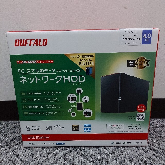 BUFFALO LS220DN0402B 美品BUFFALO 4TB LinkStation LS220DN0402B