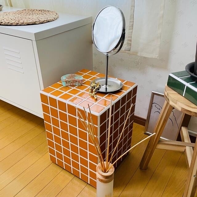 韓国インテリア】タイルテーブル