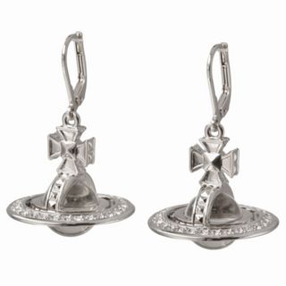 ヴィヴィアン ブラック クリスタル ドロップ ピアス ヴィヴィアン