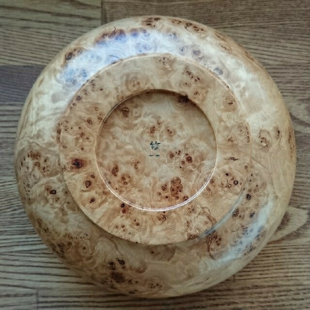 愛深12様専用☆北海道 旭川 木工芸 笹原竹一 作？天然木 カバコブ 菓子