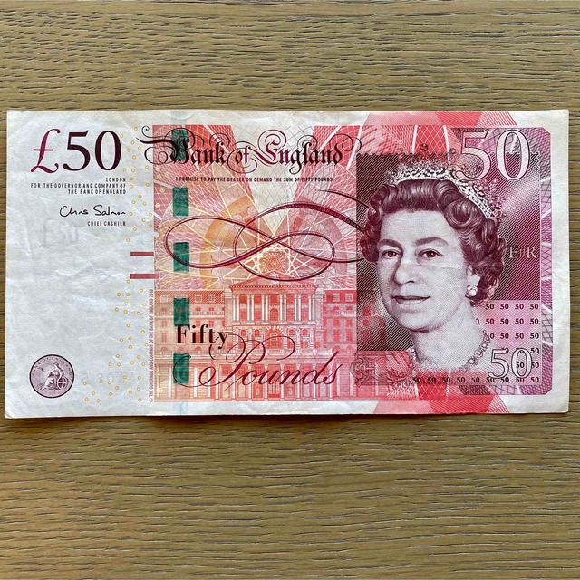 イギリス旧紙幣 7種7枚