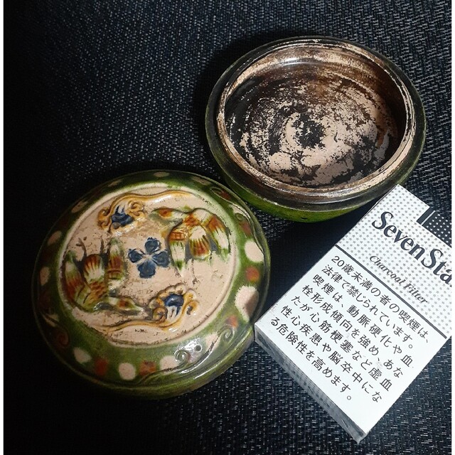 中国古美術 中国古陶磁器 中国古玩 明代 緑交趾 三彩 陽刻浮彫 鳳凰図