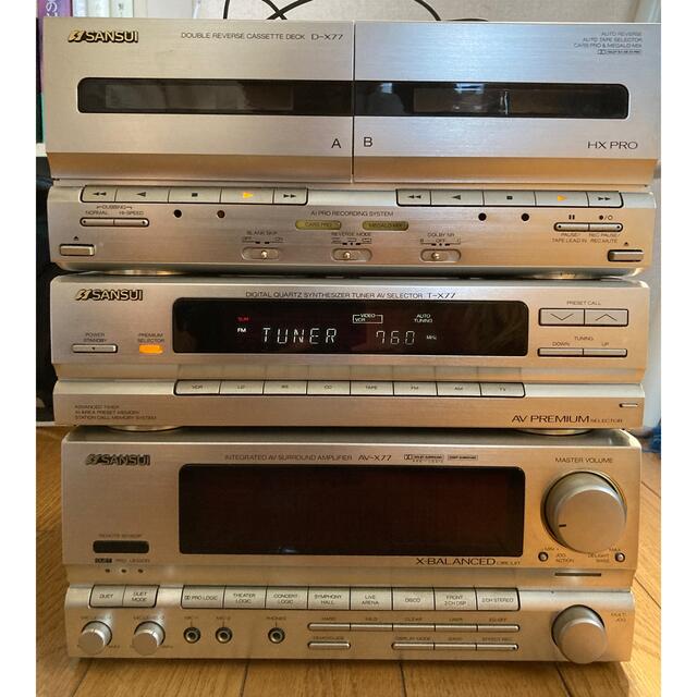 SANSUI/サンスイ システムコンポ AV-X77ほかの通販 by まこぴん's shop