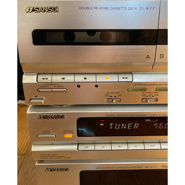 SANSUI/サンスイ システムコンポ AV-X77ほかの通販 by まこぴん's shop