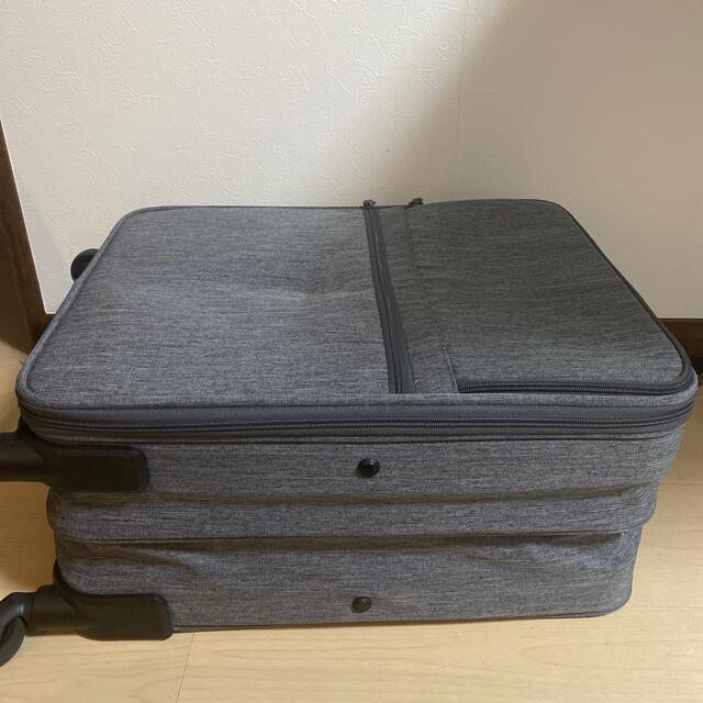 MUJI (無印良品) - 無印良品 ソフトキャリーケース グレー 折り畳み 約